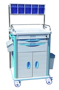 Picture of Removable Noiseless Medical Anesthesia Trolleys With 2 PC Dust Basket