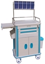 Image de Hospital Medical Trolleys ABS Anesthesia Cart With Arc Handle   1 Middle Drawers