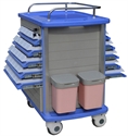 Picture of Easy Clean And Move ABS Medicine Medical Trolleys With Double Sider Trays