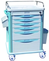 Picture of Removable ABS Medicine Medical Trolleys With 1 Storage Box   4 Pieces Casters