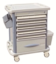 Image de Nurse Use Movable ABS Medicine Medical Trolleys With Double Side Tray