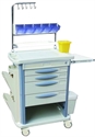 Image de 3 Drawers Medication Medical Trolleys ABS For Hospital Use
