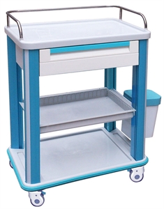Picture of Hospital Use ABS Clinical Medical Trolleys With 4 Noiseless Casters