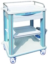Image de With 1 Stainless Steel Guard Rail ABS Clinical Medical Trolleys   One Drawer