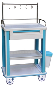 Picture of High-Quality ABS IV Treatment Medical Trolleys With 4 Casters