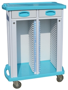ABS Patient Record Medical Trolleys With Double Rows   50 Layers