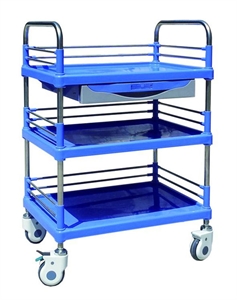 Picture of Medica ABS Steel-Plasticl Trolleys With Stainless Steel Rails
