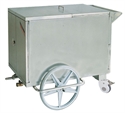 Image de Stainless Steel Medical Trolley / Hospital Food Warm Cart With 2 Large Wheels