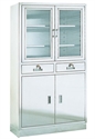 Picture of Power-Coated Steel Cupboard Stainless Steel Medical Trolleys 1800mm Height