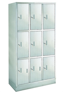 Picture of 9 Door Hospital Stainless Steel Instrument Cabinet   Medical Cupboard