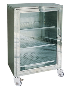 Image de Fumigating Cabinet With Three Shelves   Removable Stainless Steel Medical Trolley