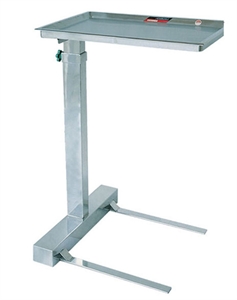 Picture of Screw Adjust Height Stainless Steel Trolley Hospital Mayo Table Anti Corrosive