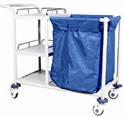 Image de Powder-Coated Linen Stainless Steel Medical Trolley With 3 Layers