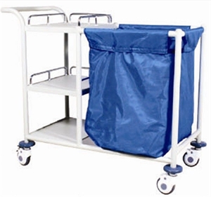 Picture of Powder-Coated Linen Stainless Steel Medical Trolley With 3 Layers