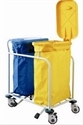 Picture of Nursing 304 Stainless Steel Medical Linen Trolleys With Foot Pedal Control