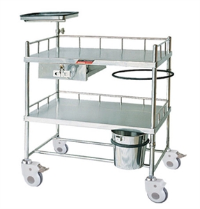 Stainless Steel Medical Trolley Cart / Hospital Furniture For Nurse