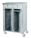 Image de Patient Record Stainless Steel Medical Trolley With Double Rows   48 Layers