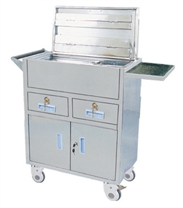 Picture of 1m Height Stainless Steel Hospital Medical Trolleys Anti-Rust