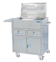 Image de Hospital 304 Stainless Steel Medical Trolley / Cart For Emergency Treatment
