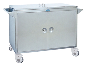 Image de Movable Stainless Steel Medical Trolley With 4 Silent Wheels For Nurse