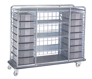 Picture of Luxurious Hospital Stainless Steel Medical Trolley For Goods Delivery