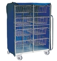 Image de BT-GR004 Easy clean and move stainless steel medical delivery carts with baskets