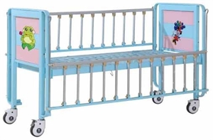 Picture of 1-Part Bedboard Hospital Baby Crib With Full Length Steel Side Rails ( Load 250kg )