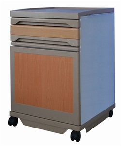 Picture of ABS Nightstand Medical Hospital Furniture With One Drawer   One Door