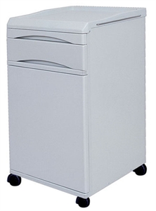 Picture of Quiet ABS Medical Hospital Furniture Bed Side Cabinet For Patient Ward Use