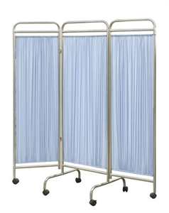 Picture of Patient Bed Side Screen 3 Folding Medical Hospital Furniture Ward Equipment