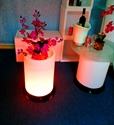 Cylindrical lighting flowerpot の画像