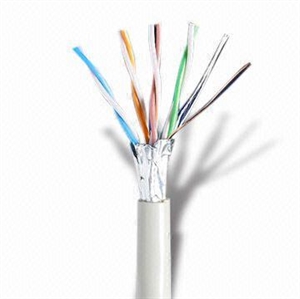 Picture of unshielded/shielded LAN cable