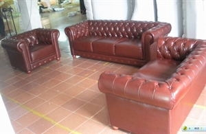 Picture of leather home sofa