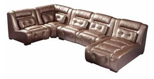 Picture of leather home sofa