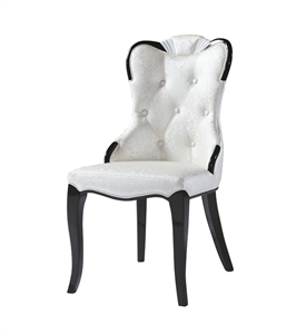 Image de PU leather dining chair