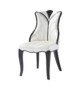 Image de PU leather dining chair