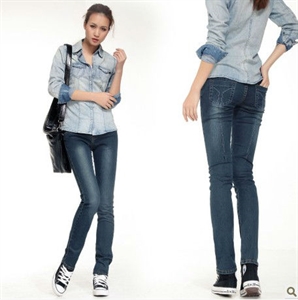 Изображение Time And Country Limited Free Shipping Wholesale 2013 New Skinny Woman Jeans CK12
