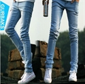 Изображение Wholesale 2013 New Blue Color Classic Men Skinny Jeans G109