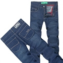 Изображение Free Shipping Time And Coutry Limitted Wholesale 2013 New Blue Color Classic Men Straight Jeans G107