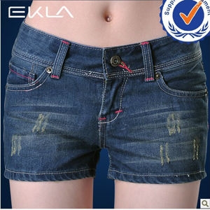 2013 new arrival fashion design wholesale jeans shorts for woman GS005 の画像