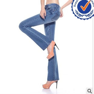 Изображение 2013 new arrival fashion design wholesale flare jeans for woman FL009