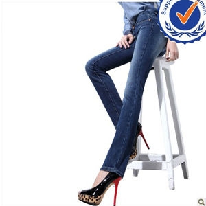 Picture of 2013 new arrival fashion design 100 cotton fashion lady straight jeans LJ007