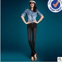 Image de 2013 new arrival fashion design 100 cotton fashion lady straight jeans LS009