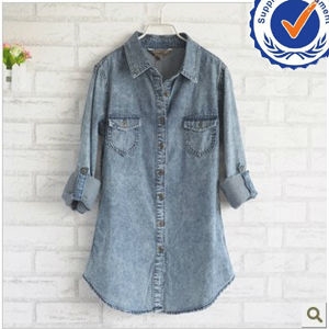 Picture of 2013 new arrival fashion design jeans lady blouses LW007