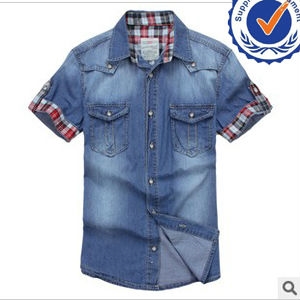 Picture of 2013 new arrival fashion design cotton fashion men jeans shirts WM010