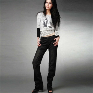 Изображение black straight jeans for lady G70