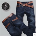 Изображение new design with leather pocket 2013 fashion men latest design jeans pants