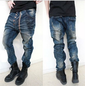 lastest new fashion design men boot cut jeans, welcome OEM and ODM MB017 の画像