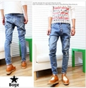 Изображение lastest design new fashion men skinny jeans, welcome OEM and ODM MK047