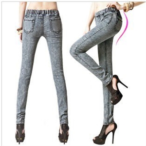 Picture of hot sell lady boot cut jeans WB009